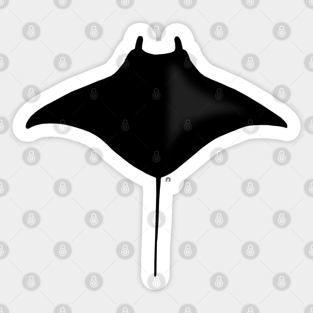 Mantaray Sticker by Fin Bay Designs 